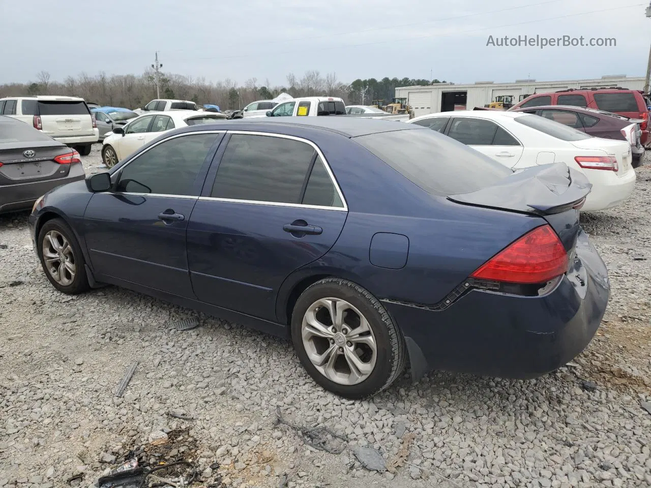 2007 Honda Accord Se Blue vin: JHMCM56387C018690