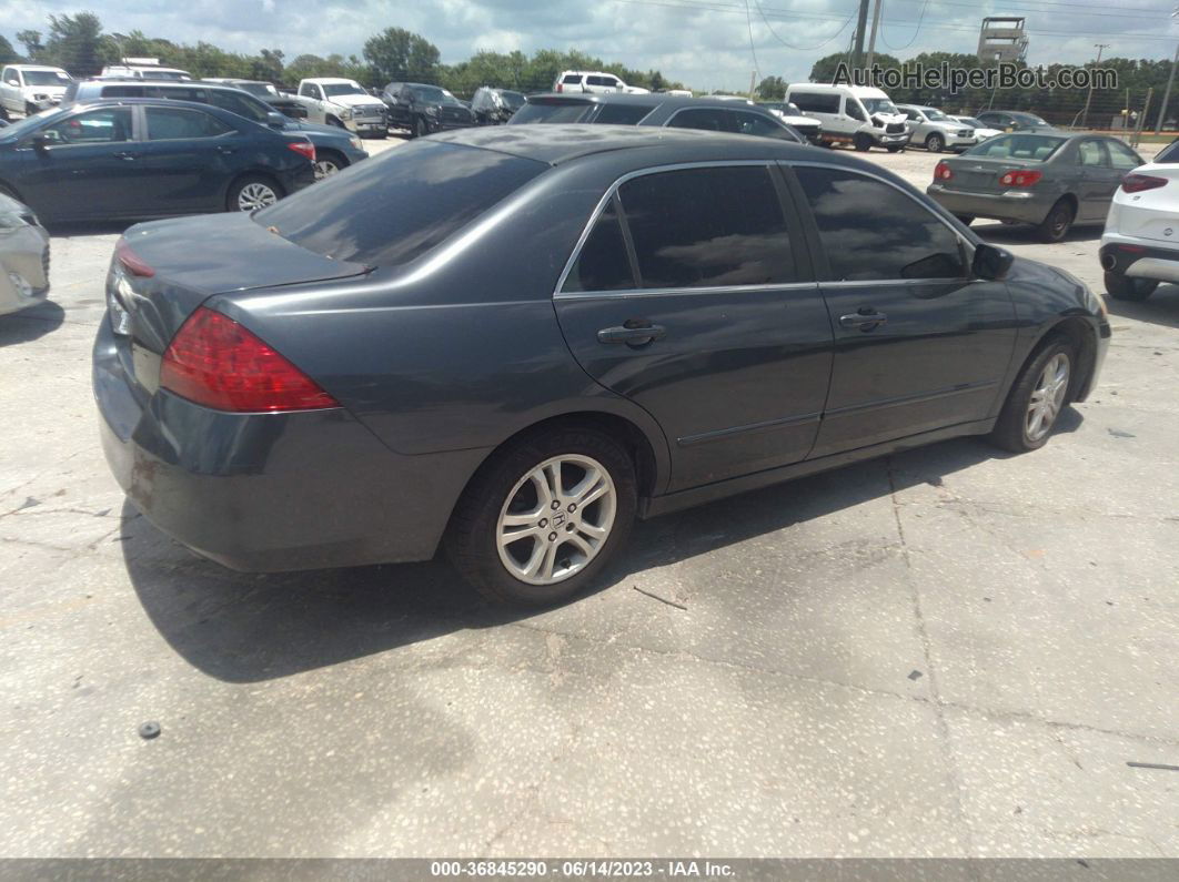 2007 Honda Accord 2.4 Se Gray vin: JHMCM56387C019905