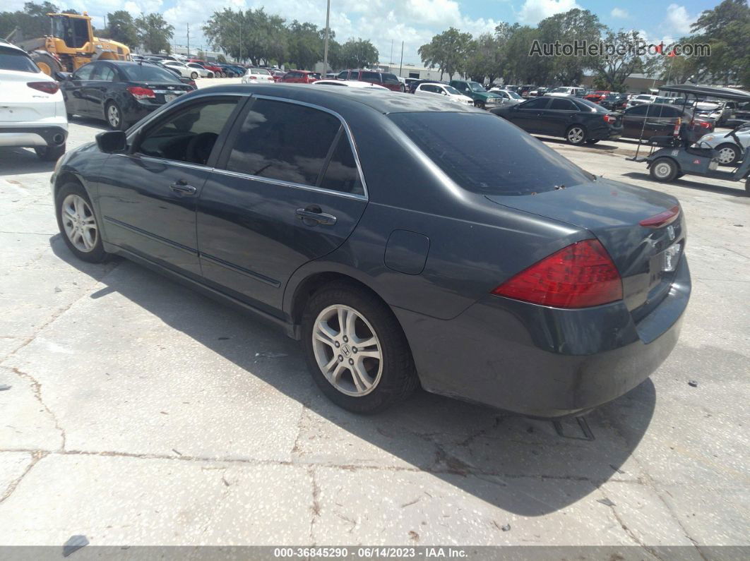 2007 Honda Accord 2.4 Se Gray vin: JHMCM56387C019905