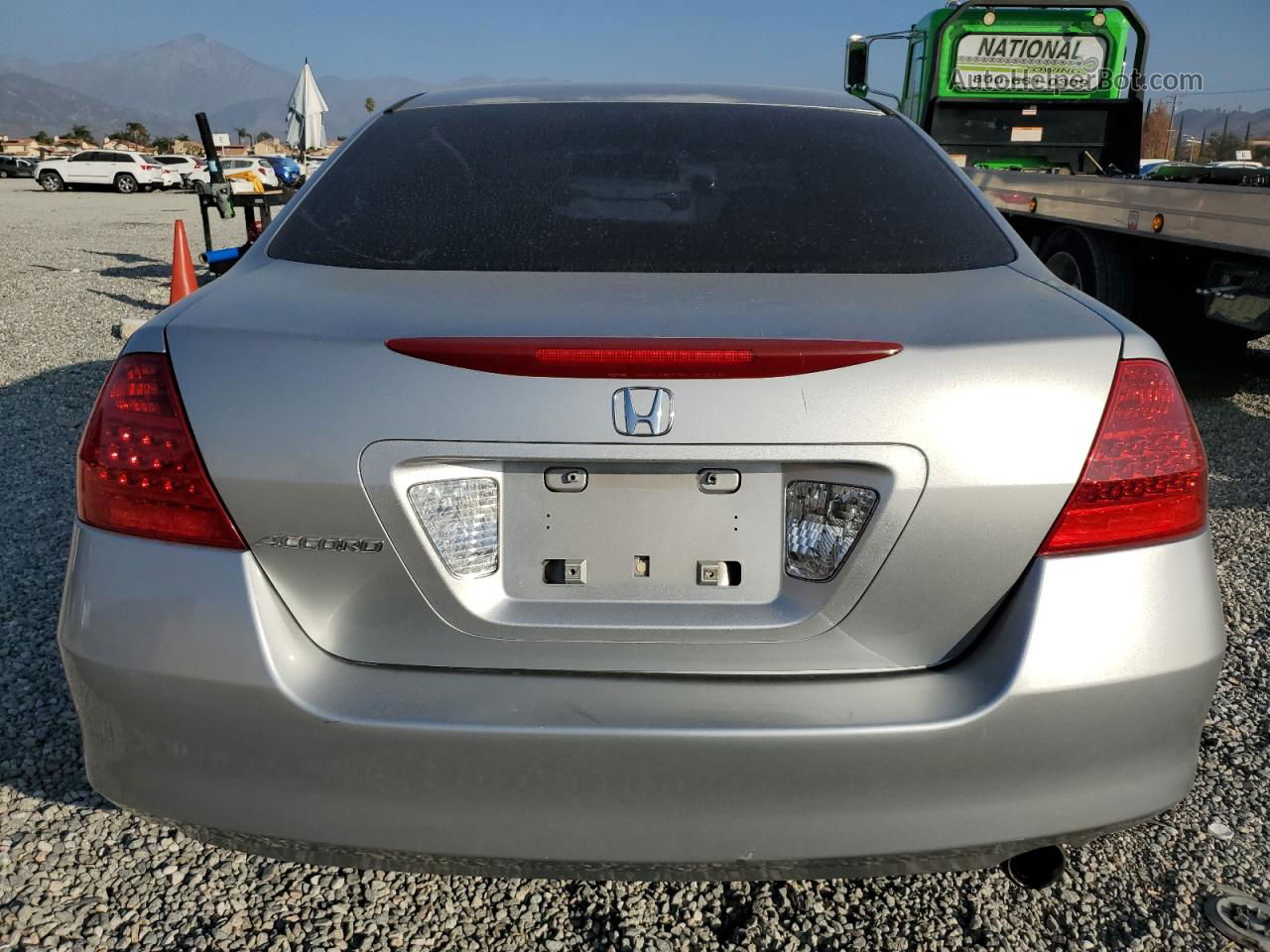 2007 Honda Accord Se Silver vin: JHMCM56387C026143