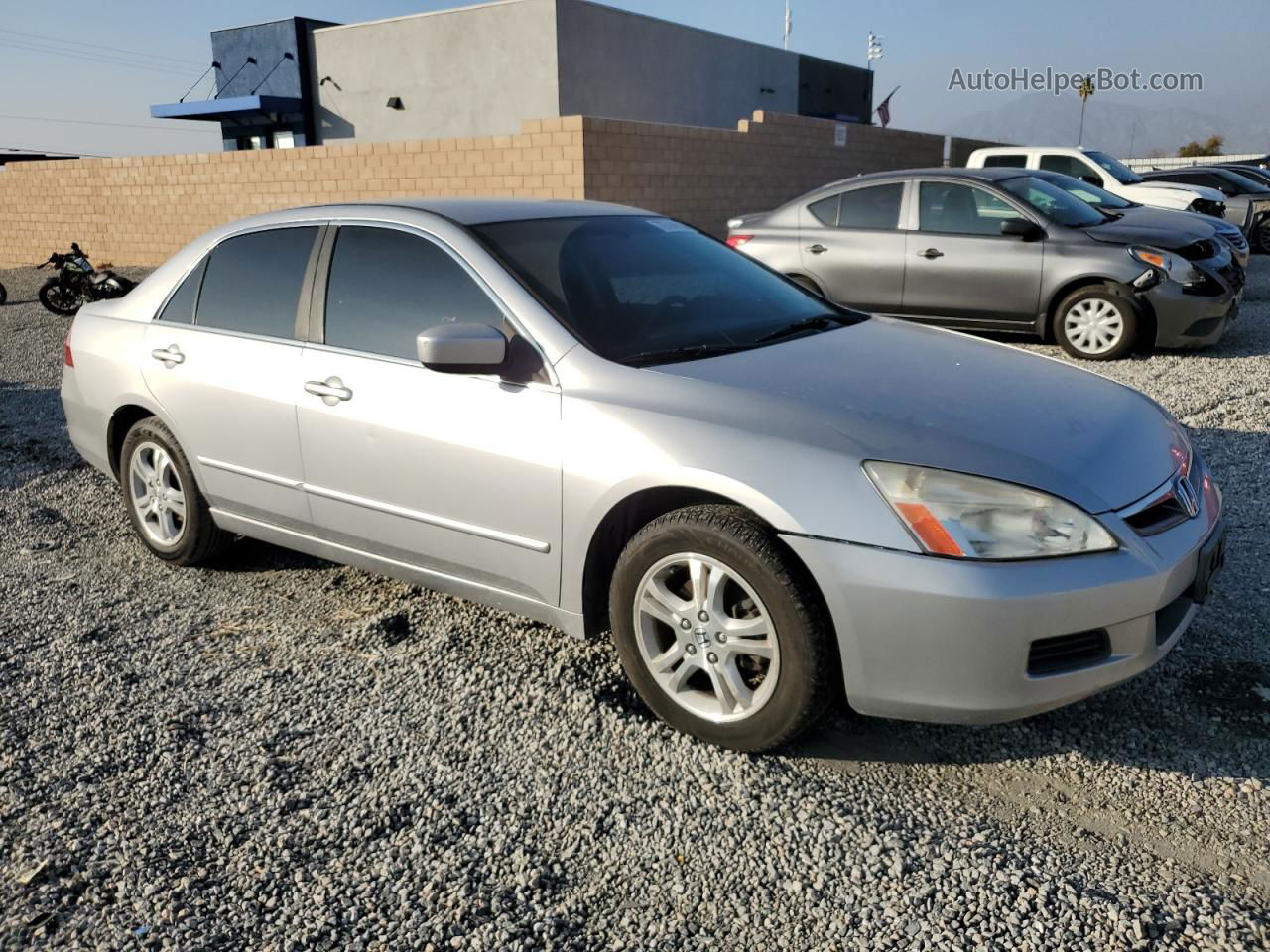 2007 Honda Accord Se Серебряный vin: JHMCM56387C026143