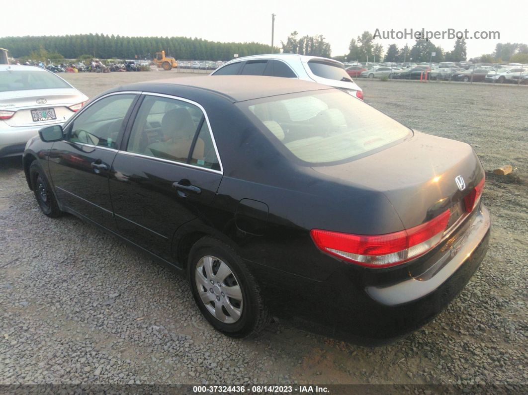 2003 Honda Accord Sdn Lx Black vin: JHMCM56393C040692