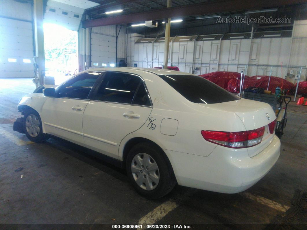 2003 Honda Accord Sdn Lx White vin: JHMCM563X3C029748