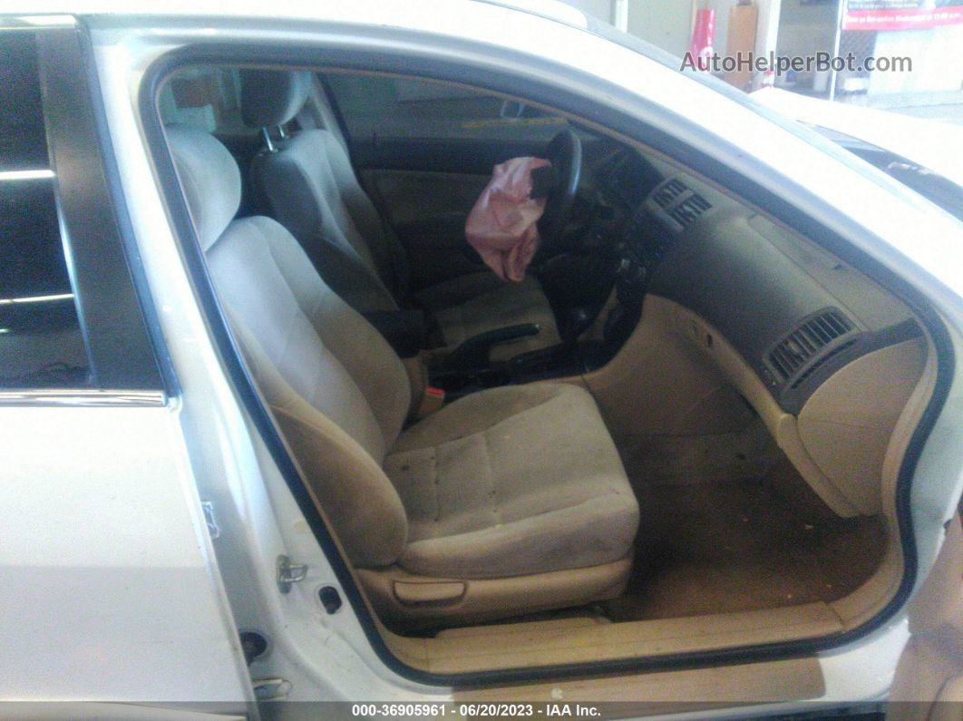 2003 Honda Accord Sdn Lx White vin: JHMCM563X3C029748