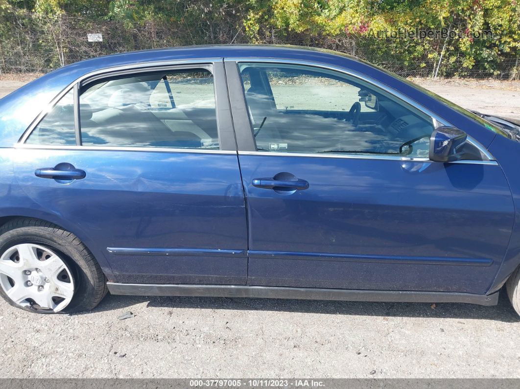 2005 Honda Accord 2.4 Lx Blue vin: JHMCM56425C001695