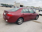 2007 Honda Accord Hybrid Burgundy vin: JHMCN36487C002984