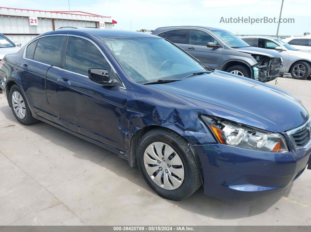 2008 Honda Accord 2.4 Lx Blue vin: JHMCP26318C073201