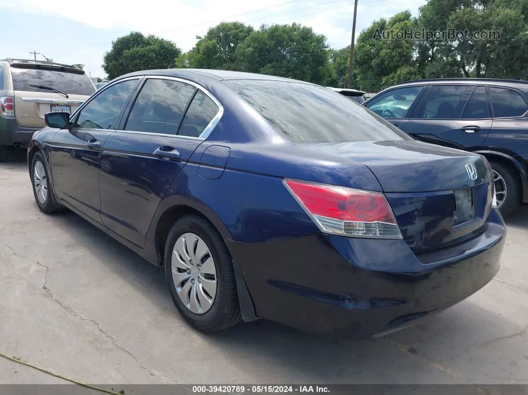 2008 Honda Accord 2.4 Lx Blue vin: JHMCP26318C073201