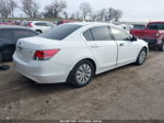 2008 Honda Accord 2.4 Lx White vin: JHMCP26368C018257