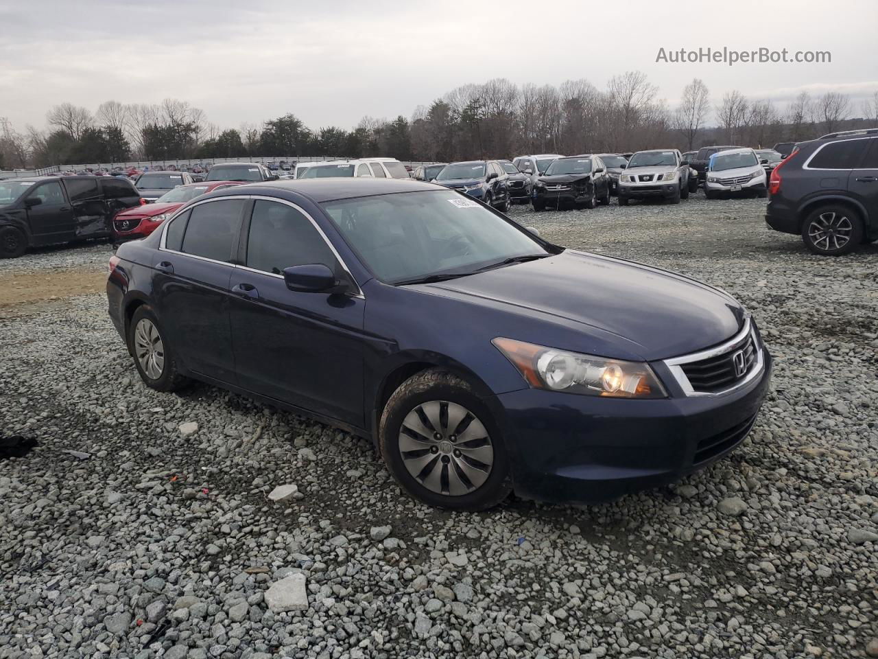 2008 Honda Accord Lx Blue vin: JHMCP26368C078720