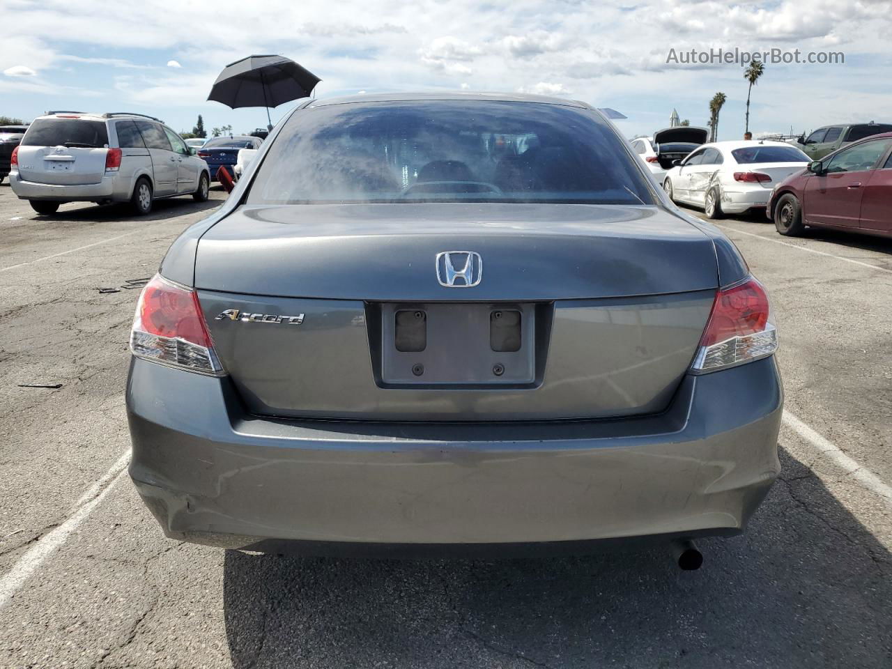 2008 Honda Accord Lx Gray vin: JHMCP26398C052189