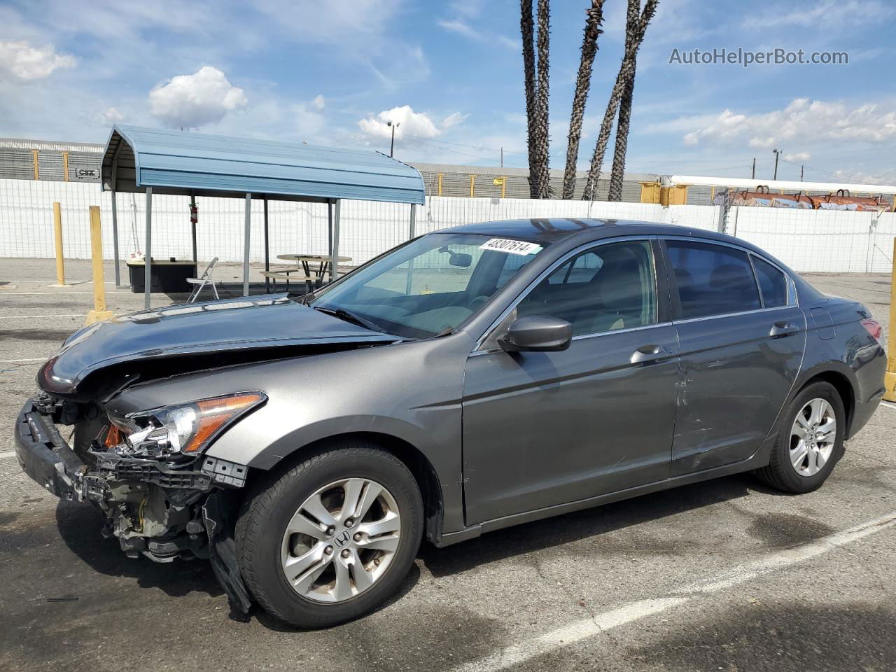 2008 Honda Accord Lx Gray vin: JHMCP26398C052189