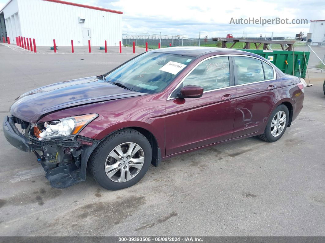 2008 Honda Accord 2.4 Lx-p Maroon vin: JHMCP264X8C042487