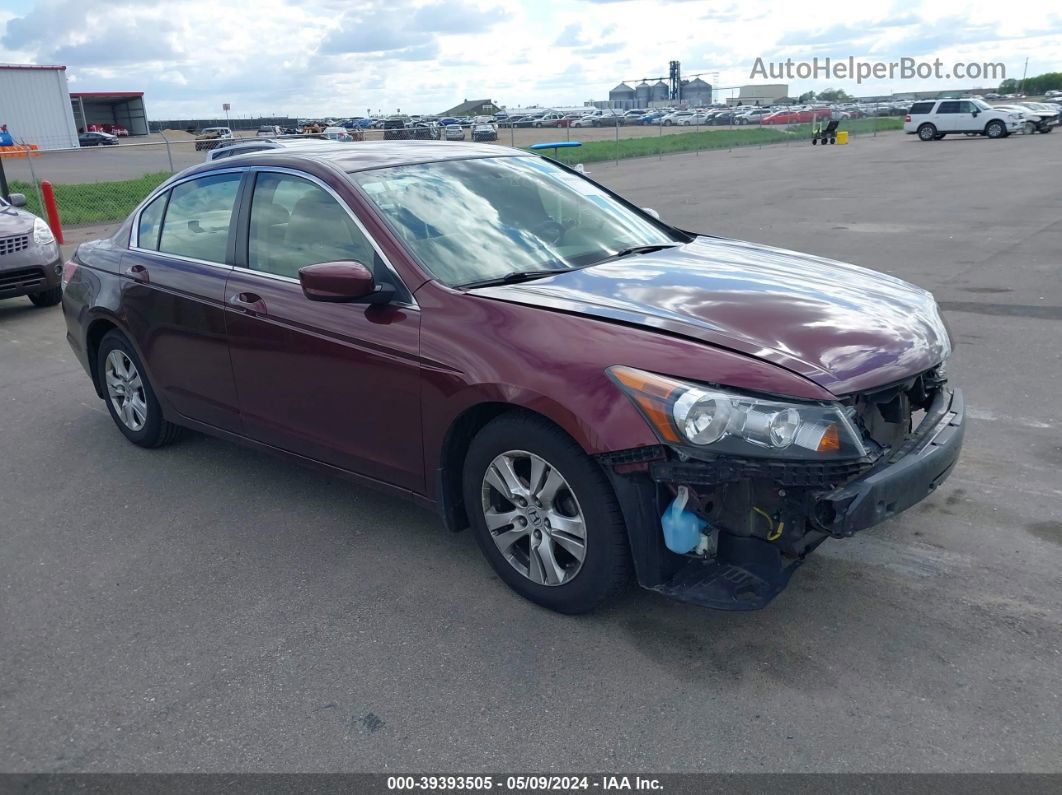 2008 Honda Accord 2.4 Lx-p Maroon vin: JHMCP264X8C042487