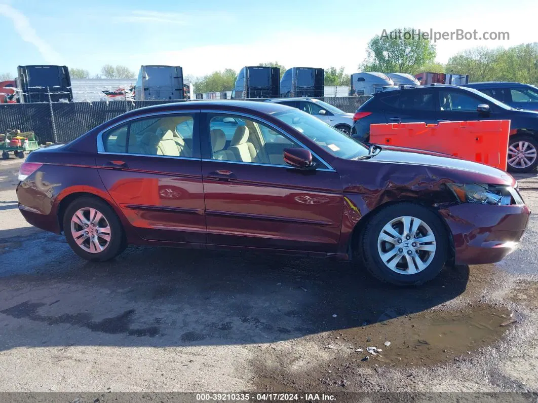 2008 Honda Accord 2.4 Lx-p Burgundy vin: JHMCP264X8C072184