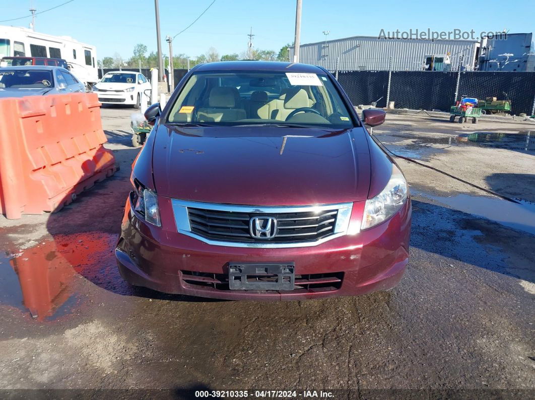 2008 Honda Accord 2.4 Lx-p Burgundy vin: JHMCP264X8C072184