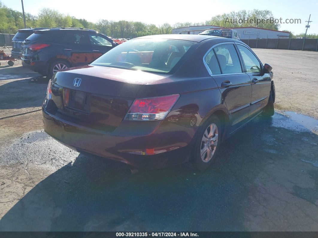 2008 Honda Accord 2.4 Lx-p Burgundy vin: JHMCP264X8C072184