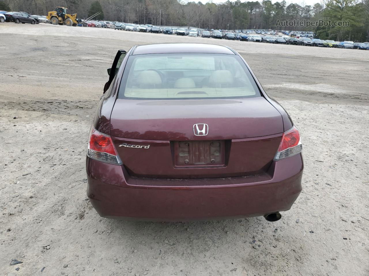 2008 Honda Accord Ex Burgundy vin: JHMCP26718C050665