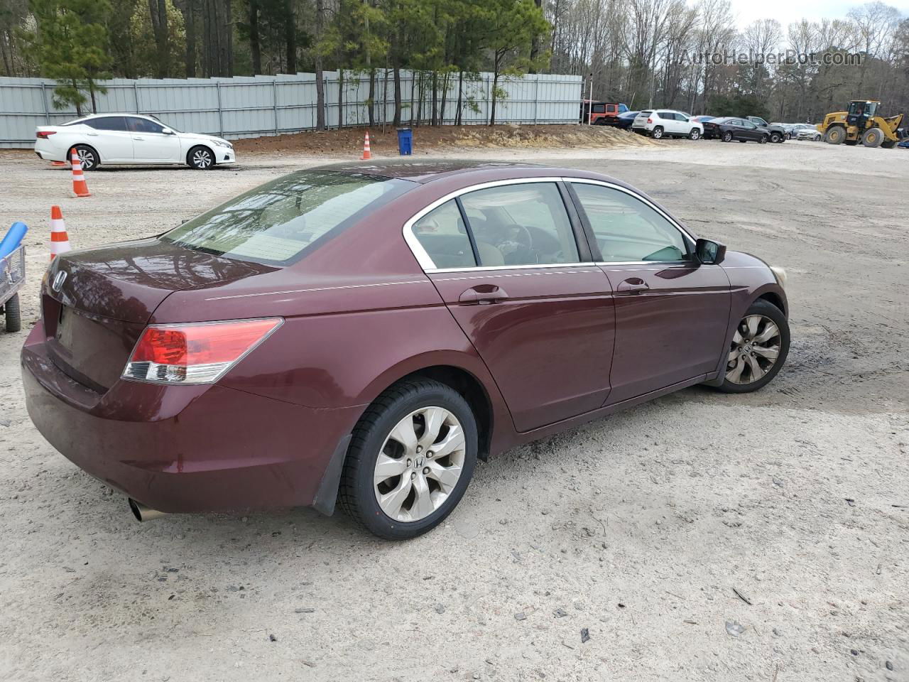 2008 Honda Accord Ex Burgundy vin: JHMCP26718C050665