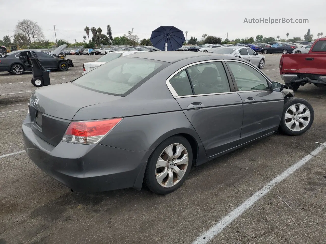 2009 Honda Accord Ex Gray vin: JHMCP26729C010497