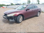 2008 Honda Accord 2.4 Ex Burgundy vin: JHMCP26738C060629