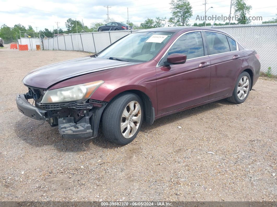 2008 Honda Accord 2.4 Ex Burgundy vin: JHMCP26738C060629