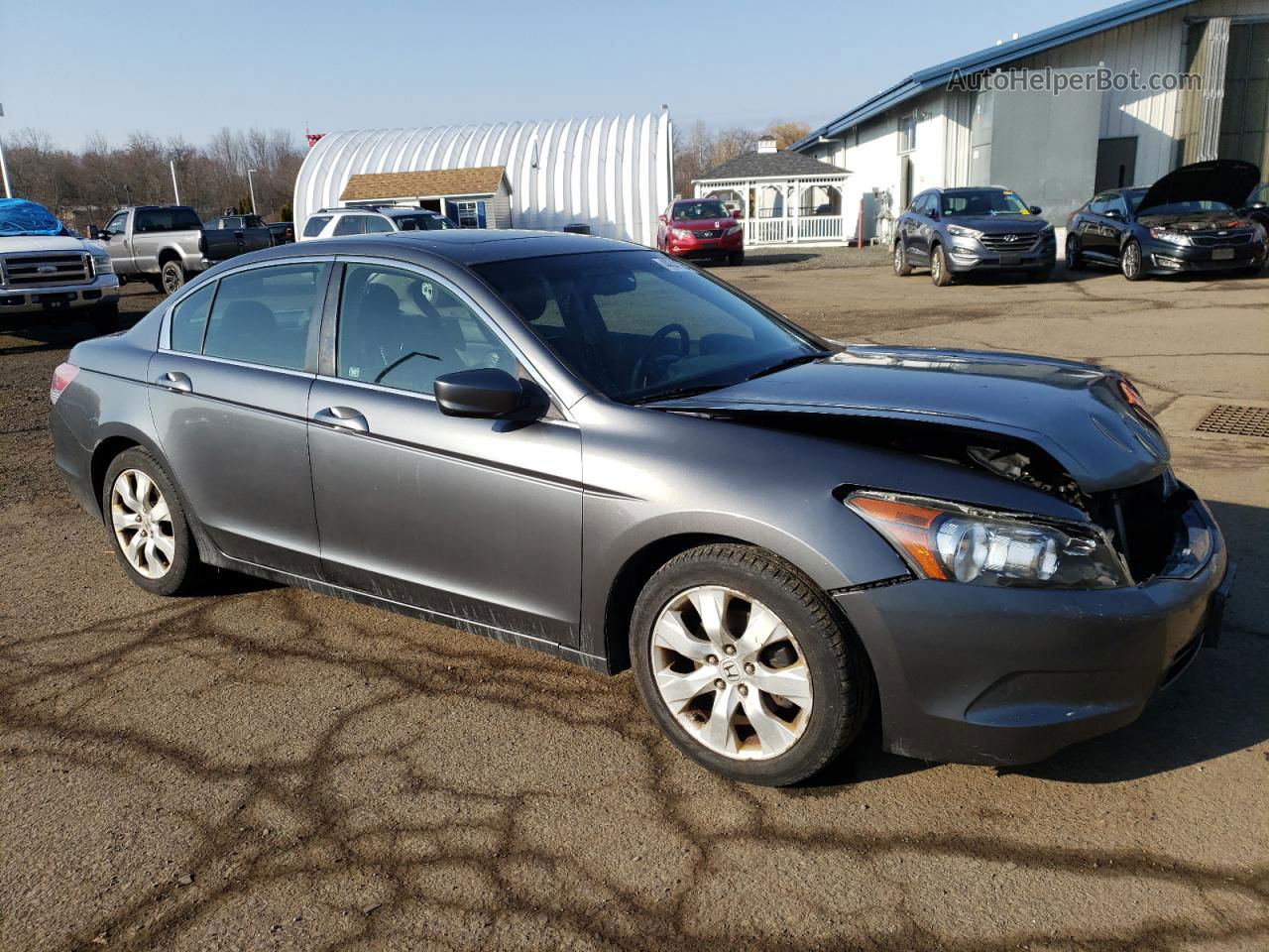 2009 Honda Accord Exl Gray vin: JHMCP26809C010510