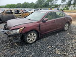 2008 Honda Accord Exl Burgundy vin: JHMCP26818C078572