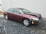 2008 Honda Accord Exl Burgundy vin: JHMCP26818C078572