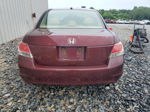 2008 Honda Accord Exl Burgundy vin: JHMCP26818C078572