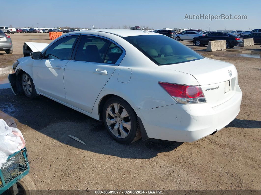 2008 Honda Accord 2.4 Ex-l White vin: JHMCP26828C026190