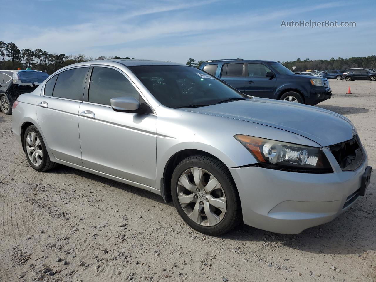 2008 Honda Accord Exl Silver vin: JHMCP26888C072431