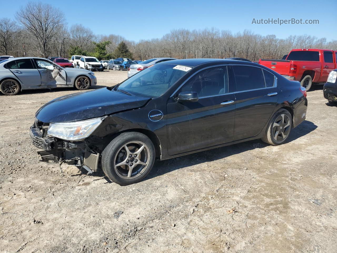 2014 Honda Accord Plug-in Hybrid Black vin: JHMCR5F72EC000672