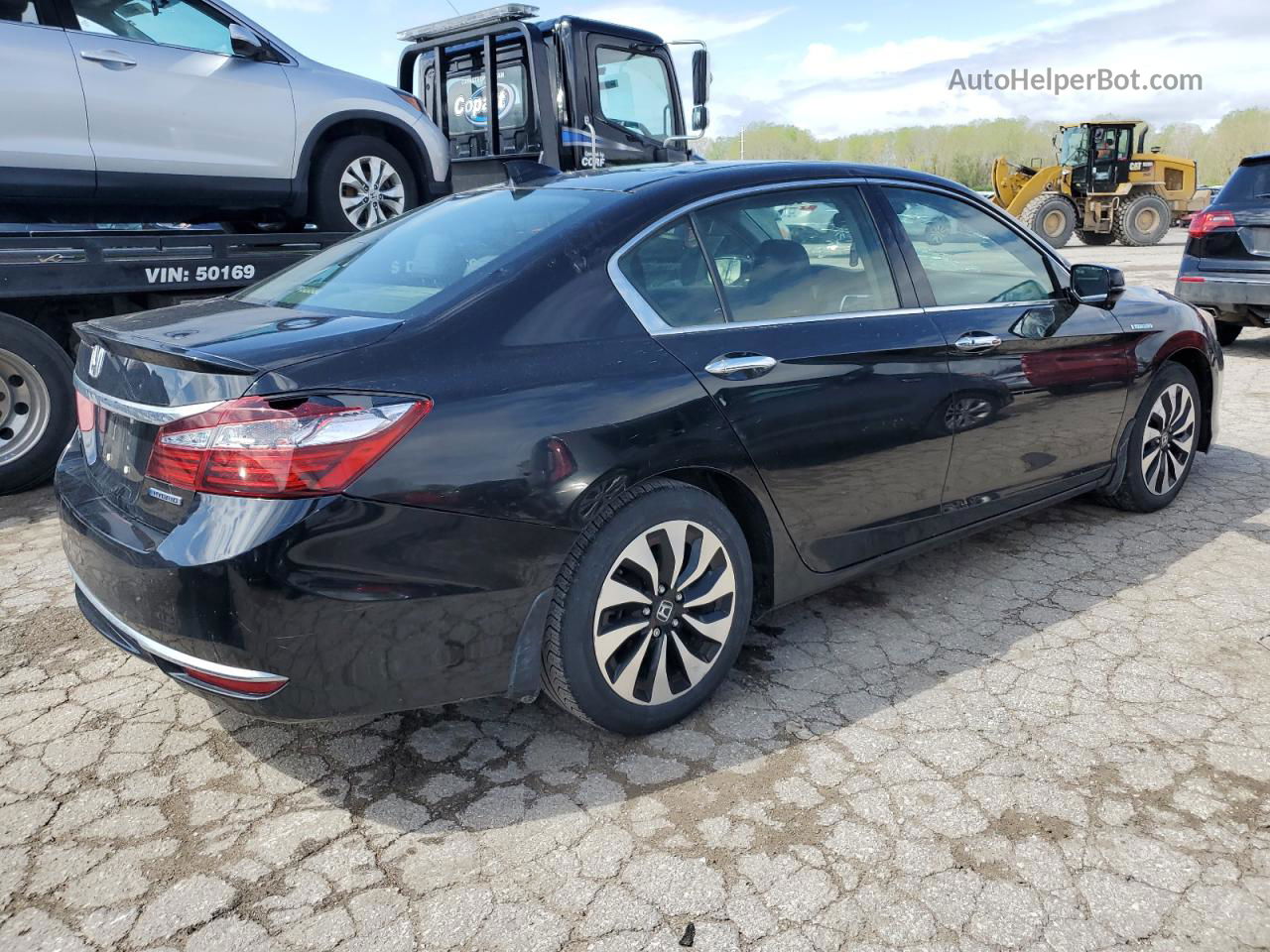 2017 Honda Accord Hybrid Black vin: JHMCR6F31HC012674