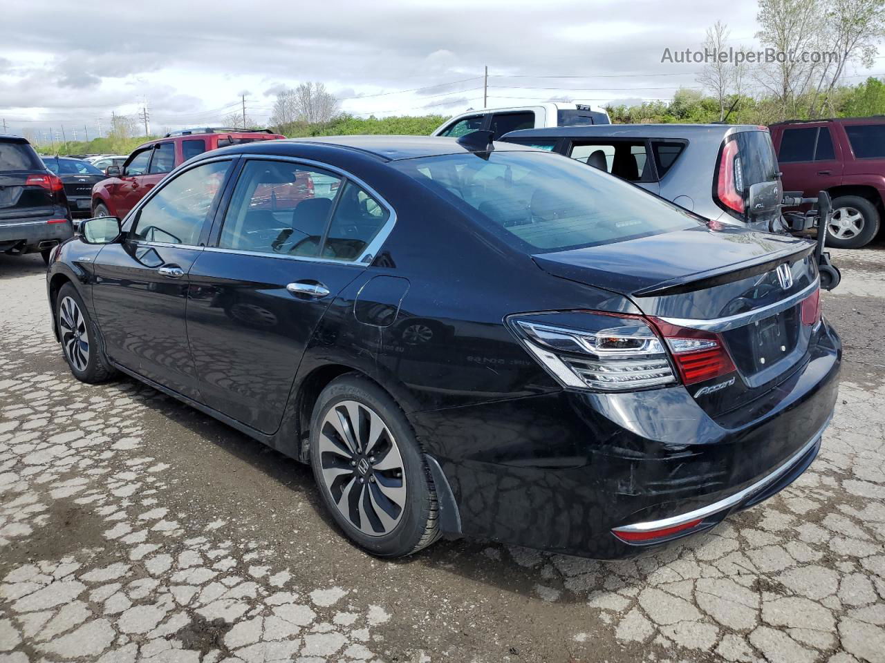 2017 Honda Accord Hybrid Black vin: JHMCR6F31HC012674