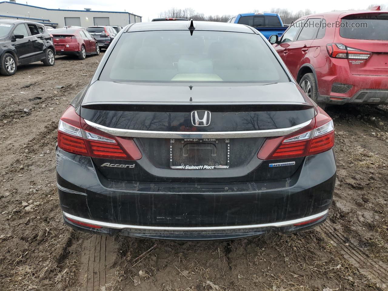 2017 Honda Accord Hybrid Black vin: JHMCR6F36HC018972