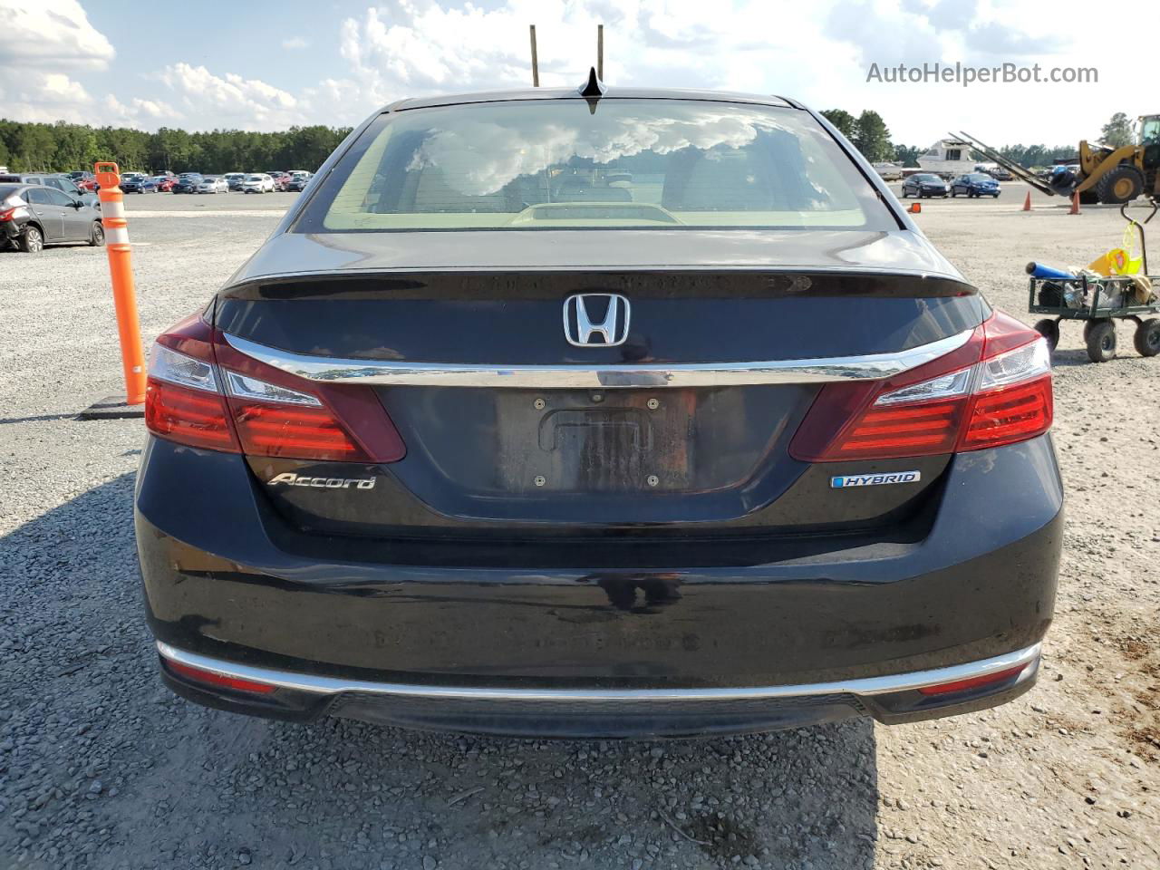 2017 Honda Accord Hybrid Black vin: JHMCR6F37HC015384