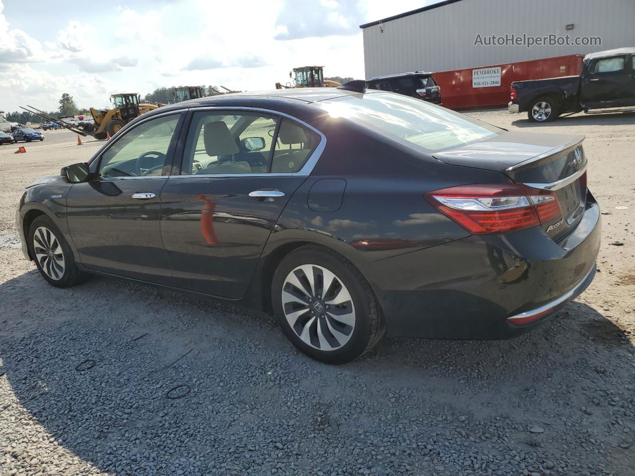 2017 Honda Accord Hybrid Black vin: JHMCR6F37HC015384