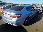 2017 Honda Accord Hybrid Exl Синий vin: JHMCR6F52HC014855