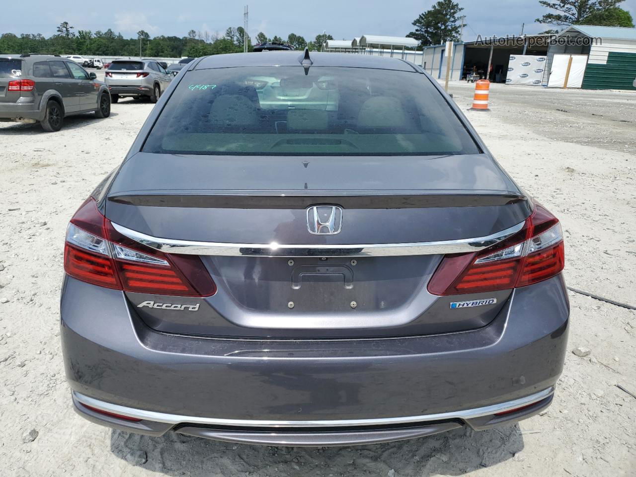 2017 Honda Accord Hybrid Exl Gray vin: JHMCR6F52HC027380