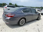 2017 Honda Accord Hybrid Exl Gray vin: JHMCR6F52HC027380