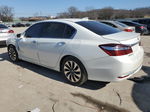 2017 Honda Accord Hybrid Exl White vin: JHMCR6F56HC013630