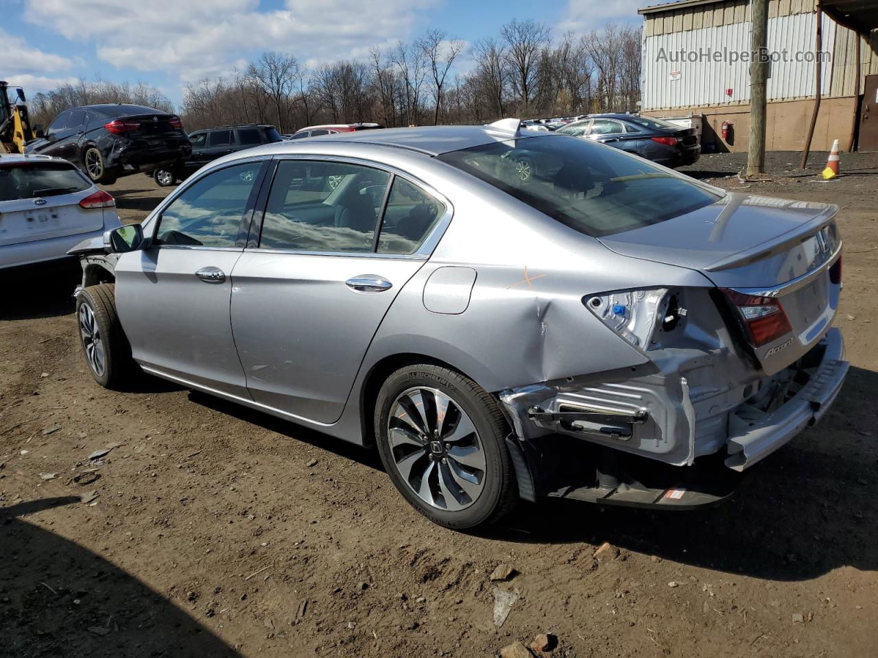 2017 Honda Accord Hybrid Exl Угольный vin: JHMCR6F56HC024949