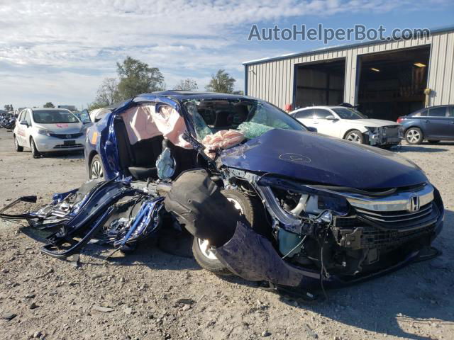 2017 Honda Accord Hybrid Exl Blue vin: JHMCR6F56HC027477