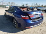 2017 Honda Accord Hybrid Exl Синий vin: JHMCR6F56HC027477