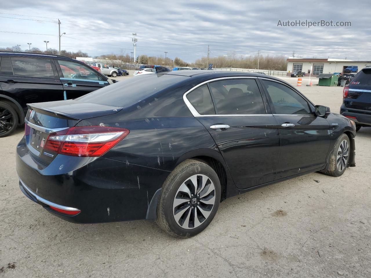 2017 Honda Accord Hybrid Exl Черный vin: JHMCR6F57HC013491