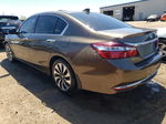 2017 Honda Accord Hybrid Exl Brown vin: JHMCR6F57HC020179