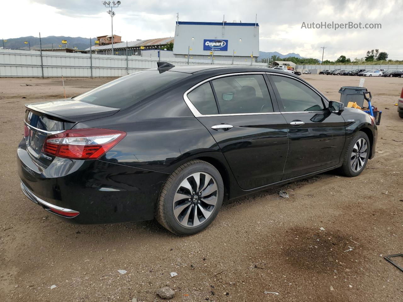 2017 Honda Accord Hybrid Exl Black vin: JHMCR6F58HC029506