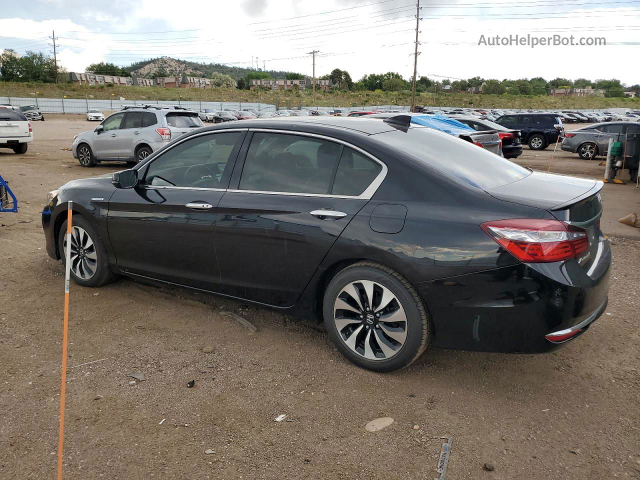 2017 Honda Accord Hybrid Exl Black vin: JHMCR6F58HC029506