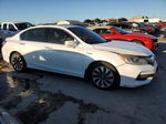 2017 Honda Accord Hybrid Exl White vin: JHMCR6F59HC012052